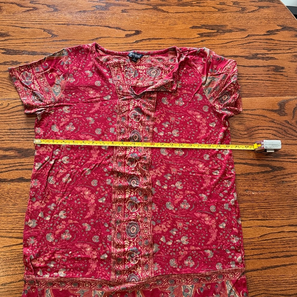 Lucky brand dress short sleeve super comfy hippy boho print with pockets… - Picture 9 of 10